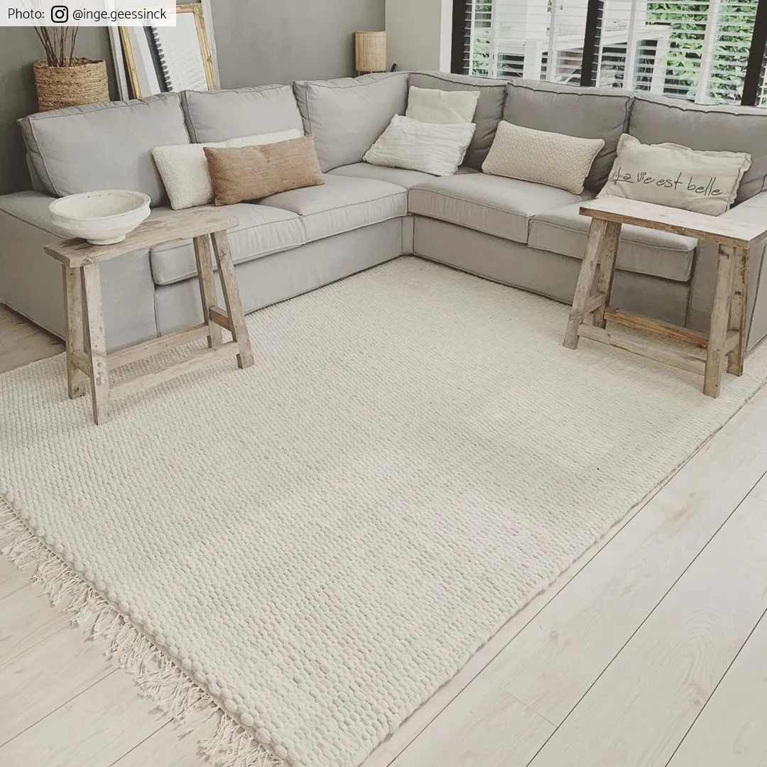 Tapete de lã - Cartmel (offwhite)