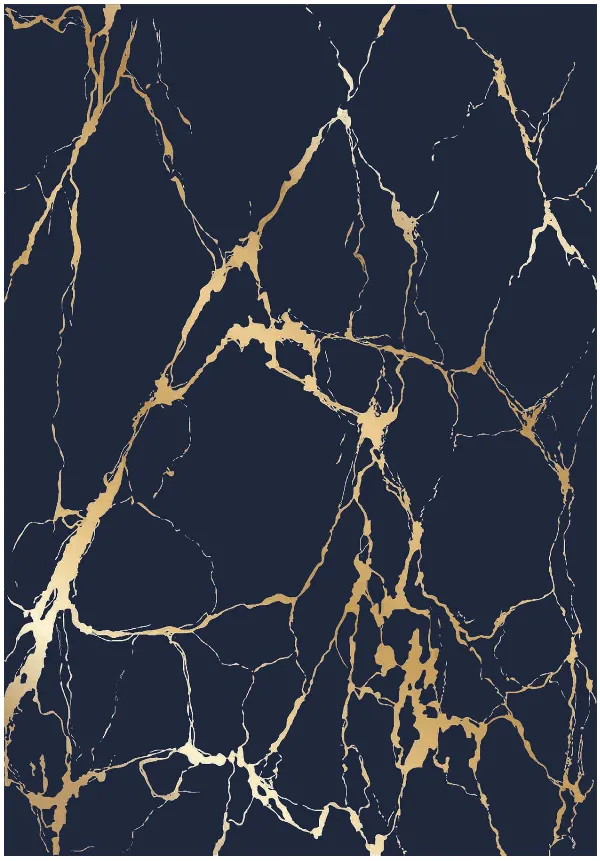 Tapete Wilton - Cesina (preto/dourado)