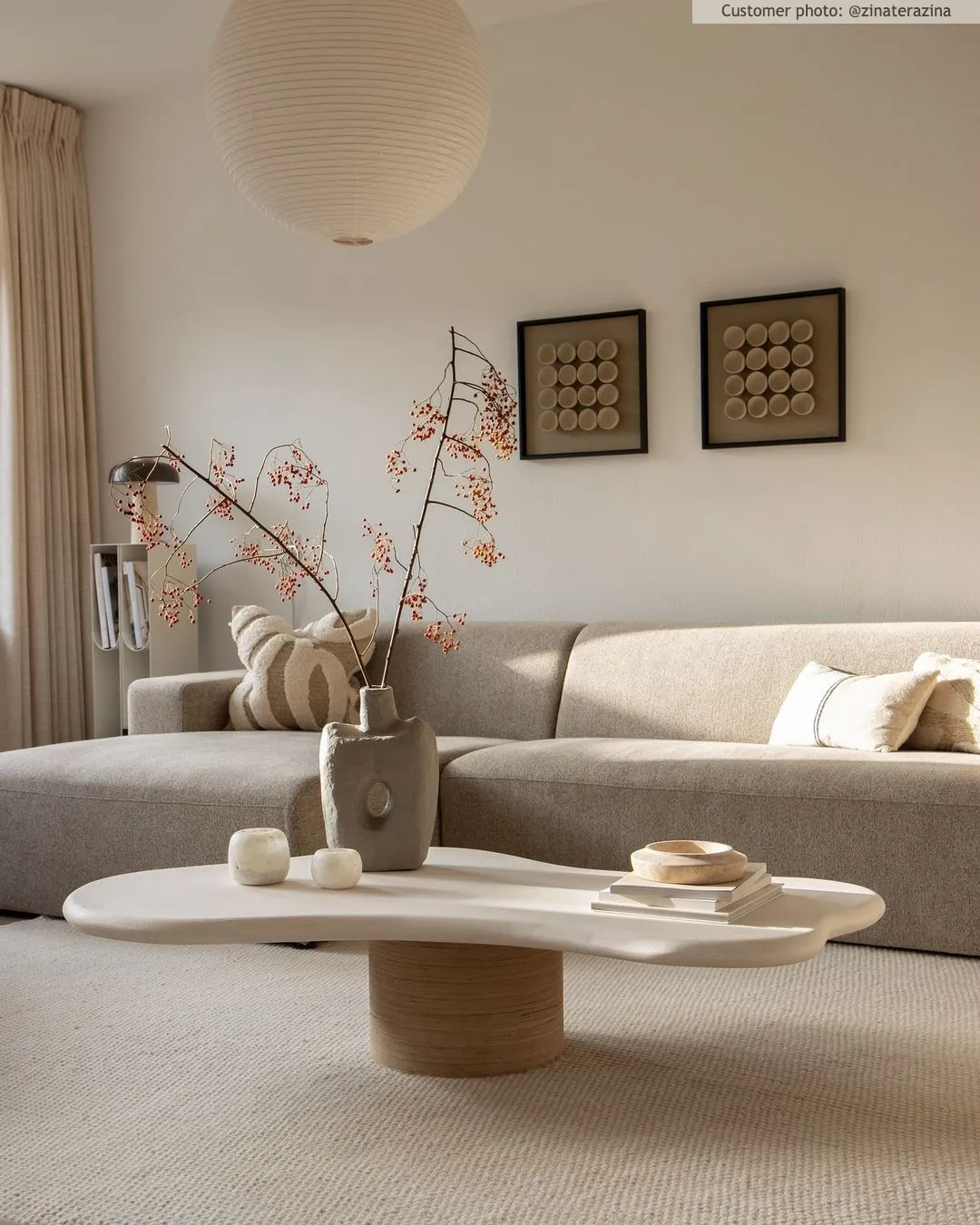 Tapete redondo - Coastal (cream)