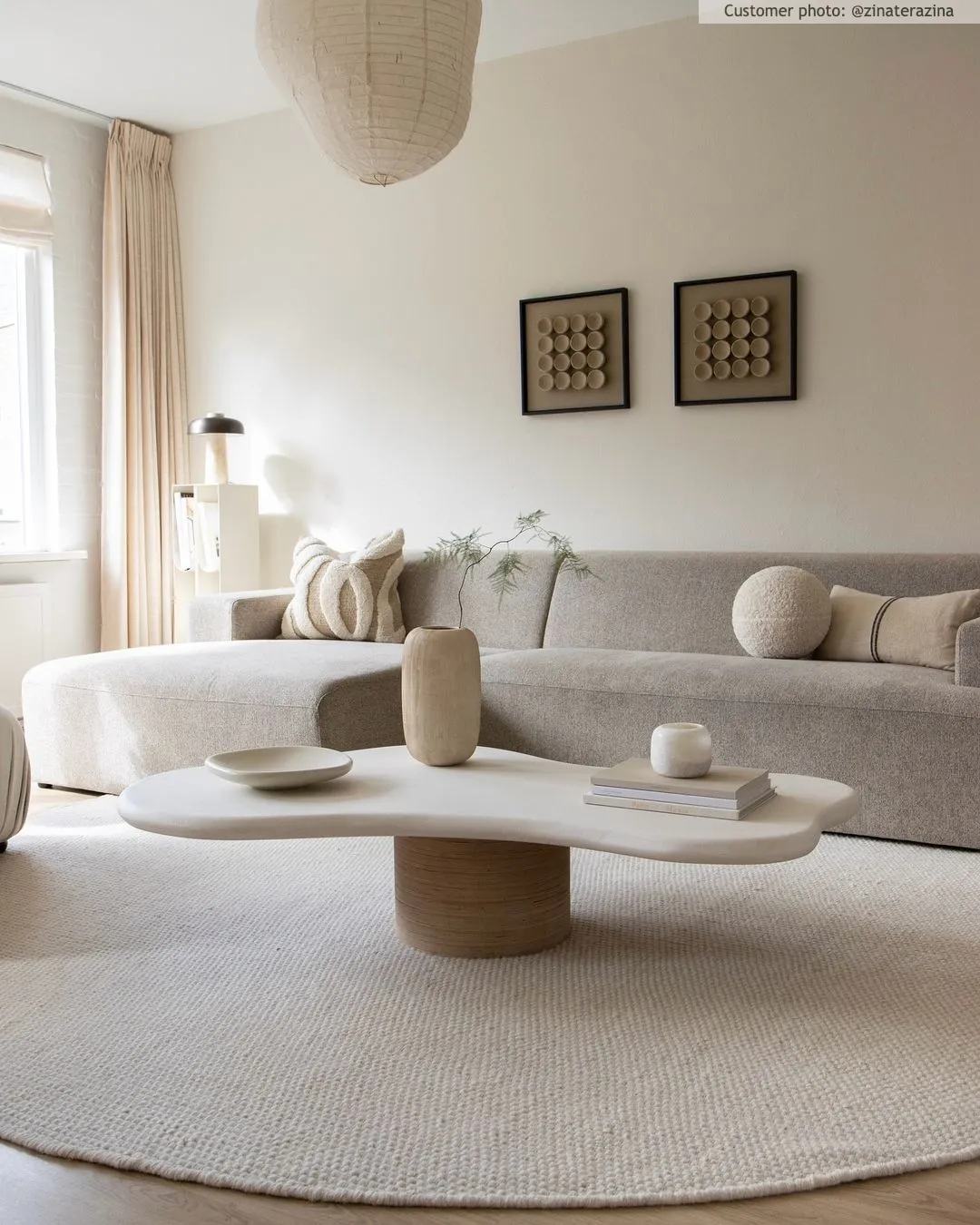 Tapete redondo - Coastal (cream)