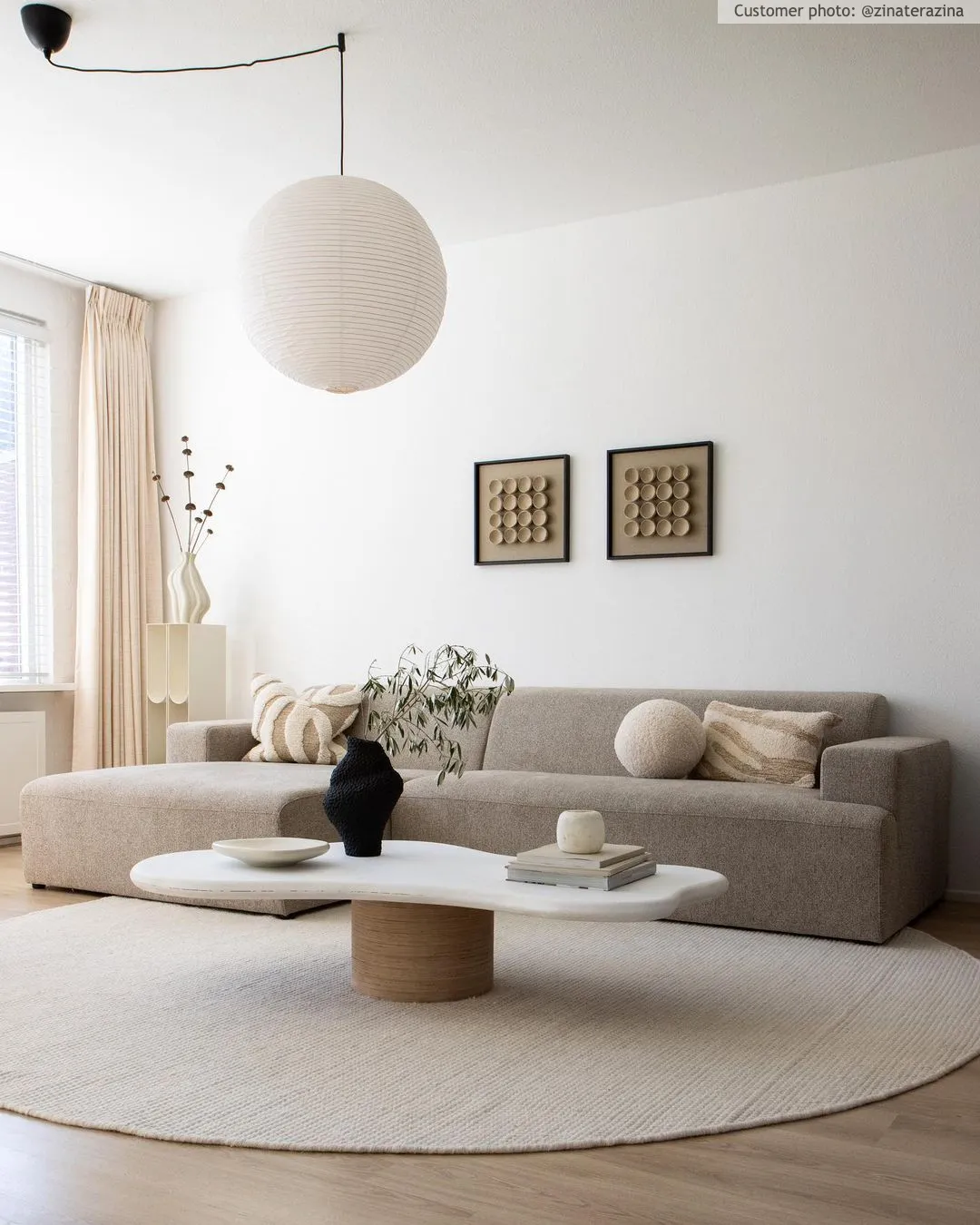 Tapete redondo - Coastal (cream)