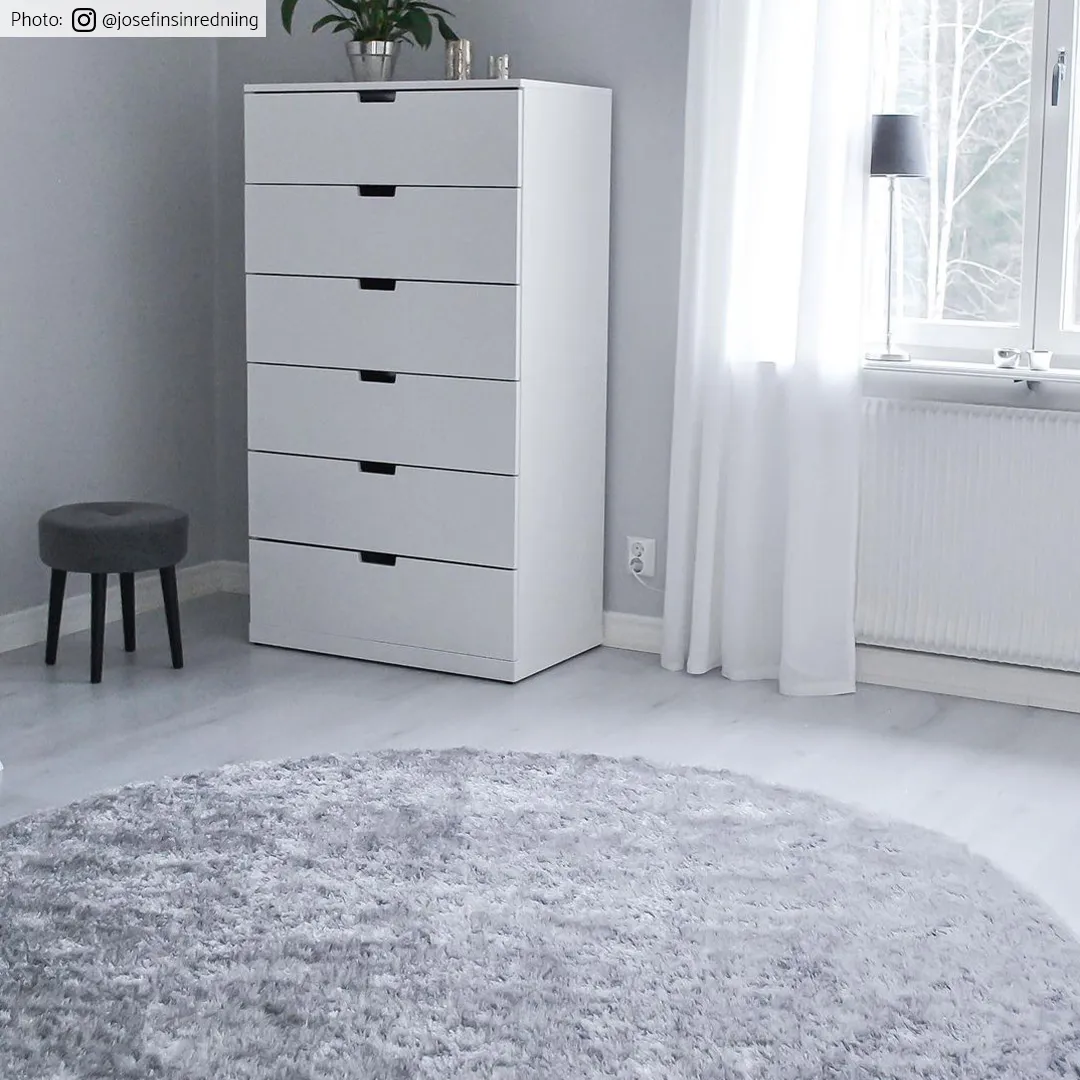 Tapetes redondos - Cosy (prata)