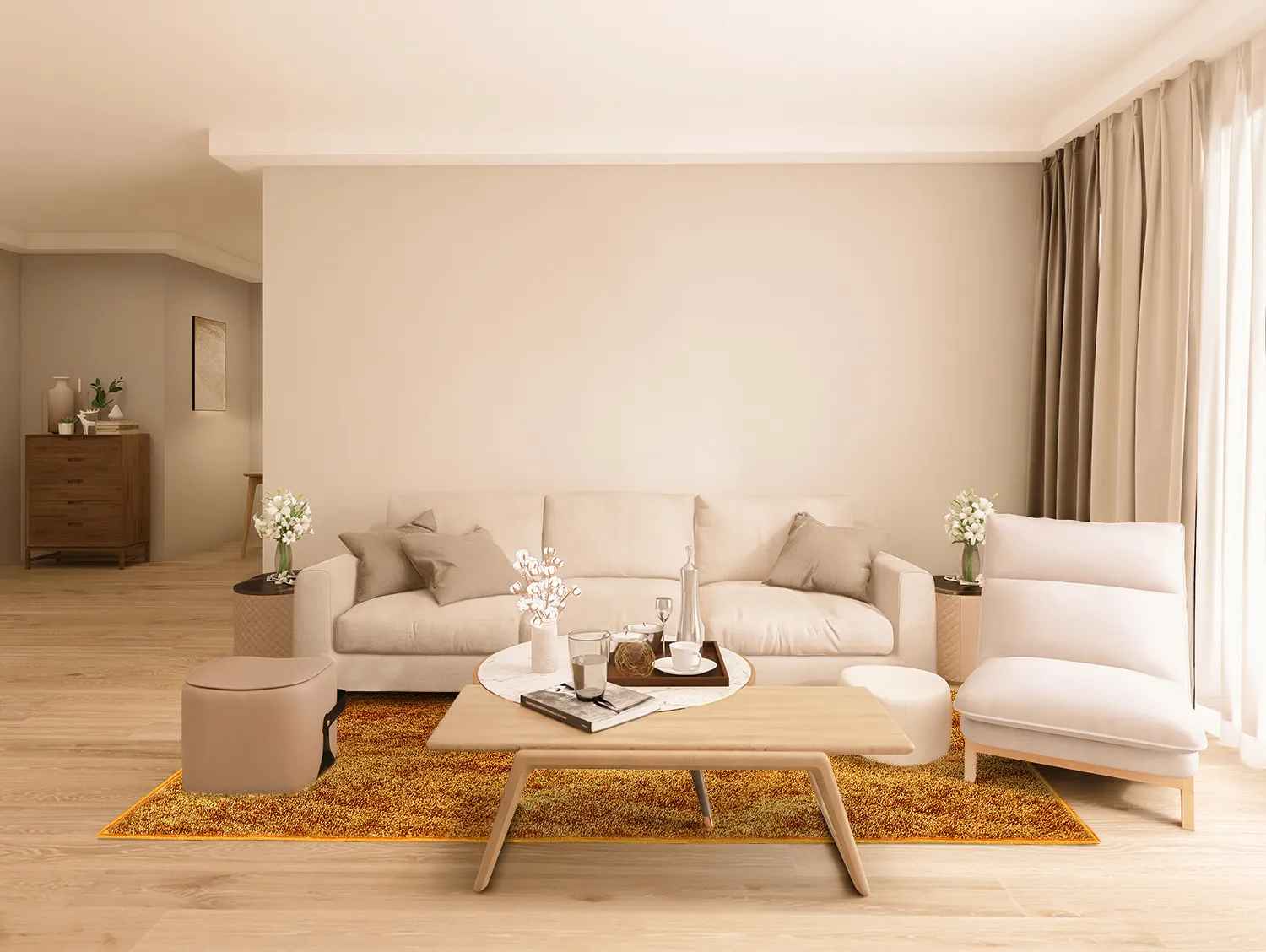 Tapetes felpudos - Cosy (ocre)