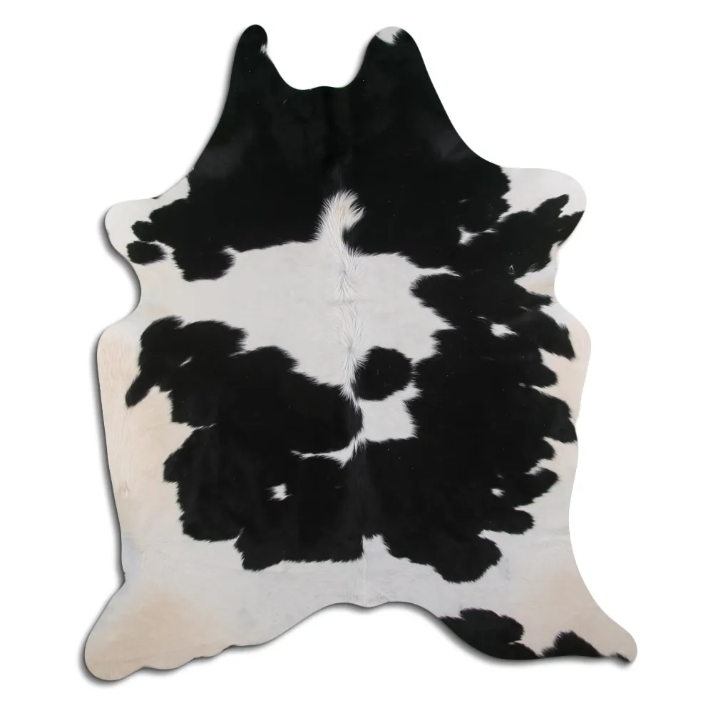 Couro de vaca - preto/branco 08