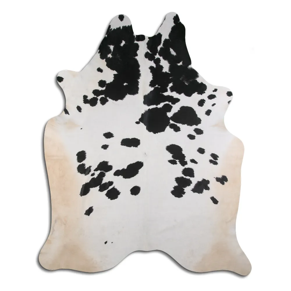 Couro de vaca - preto/branco 15