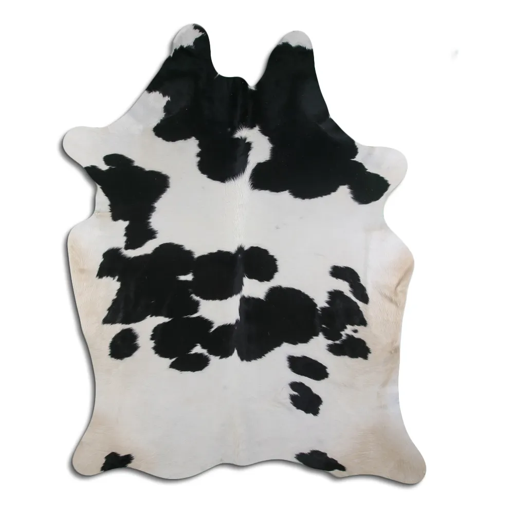 Couro de vaca - preto/branco 16