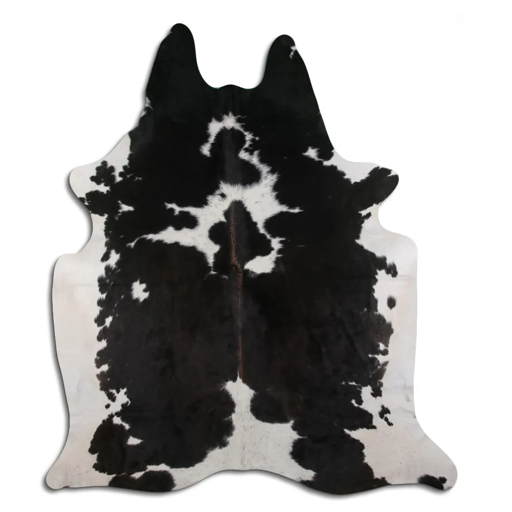 Couro de vaca - preto/branco 18