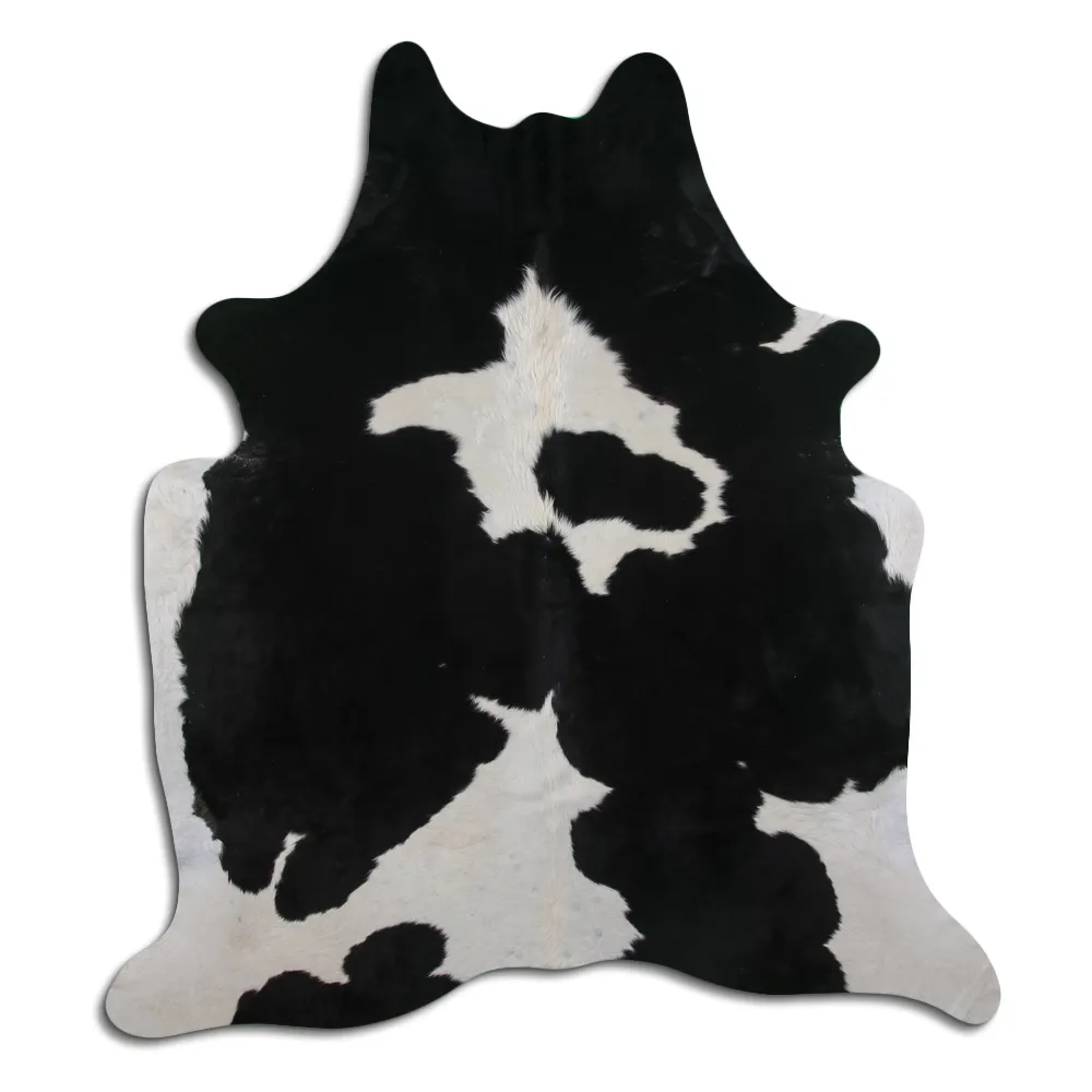 Couro de vaca - preto/branco 19