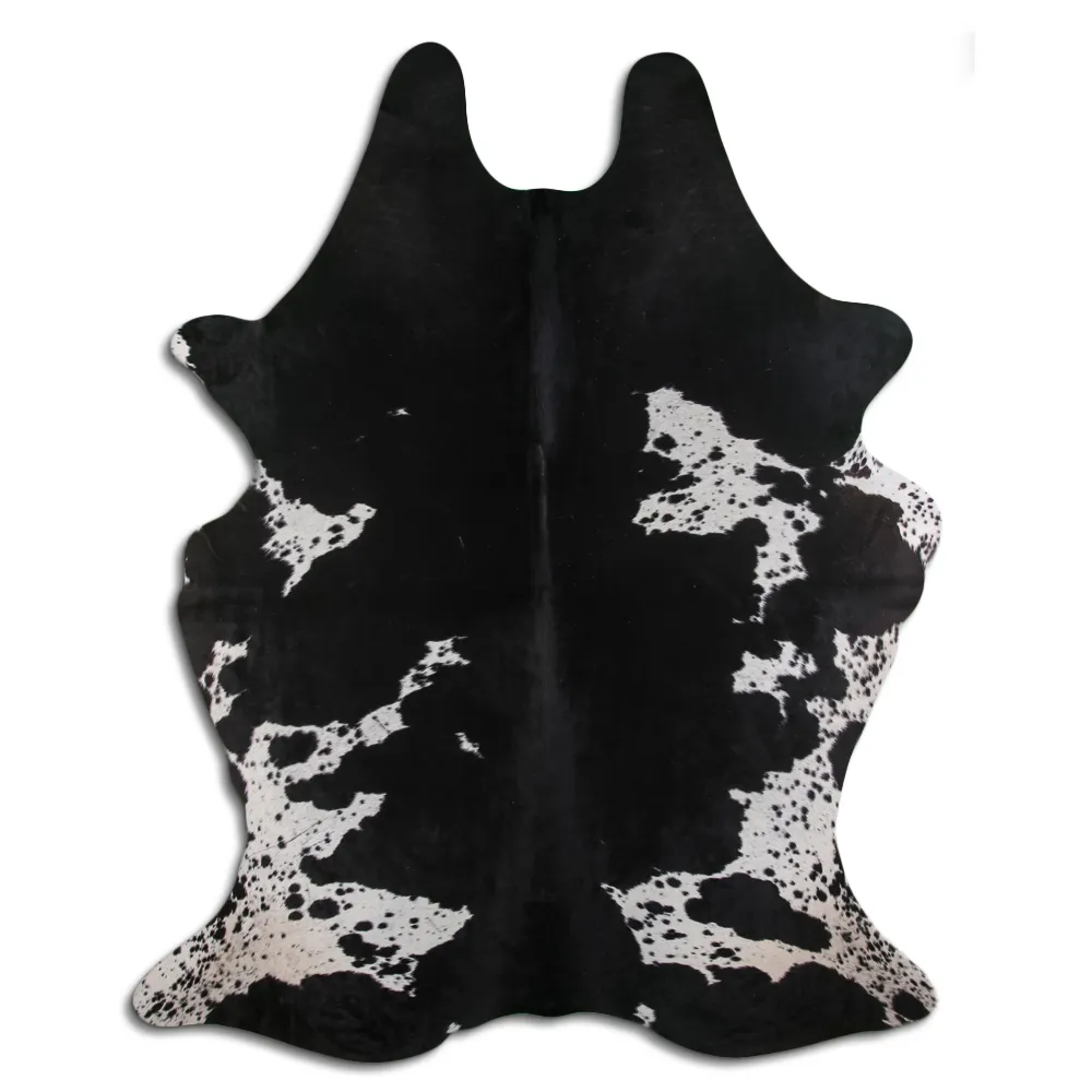 Couro de vaca - preto/branco 20