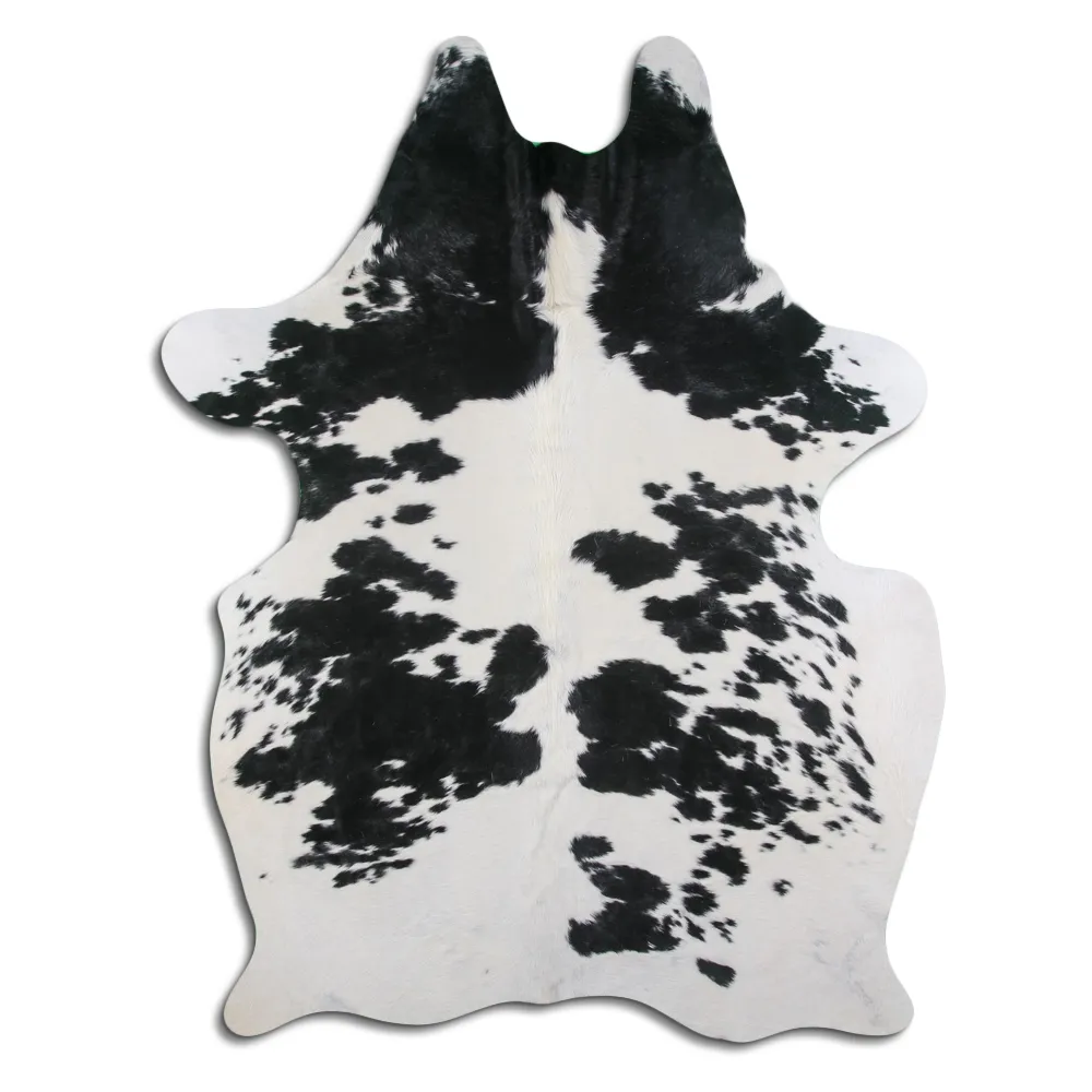 Couro de vaca - preto/branco 25