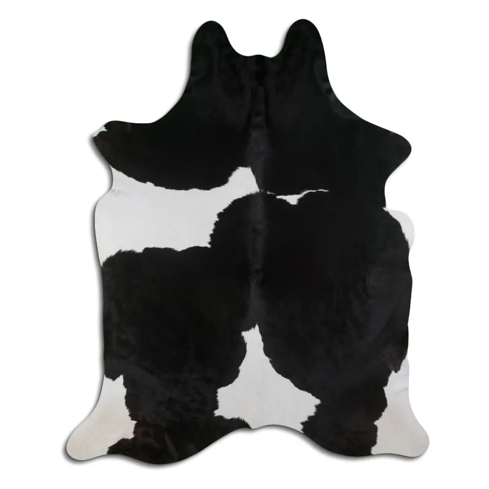 Couro de vaca - preto/branco 14