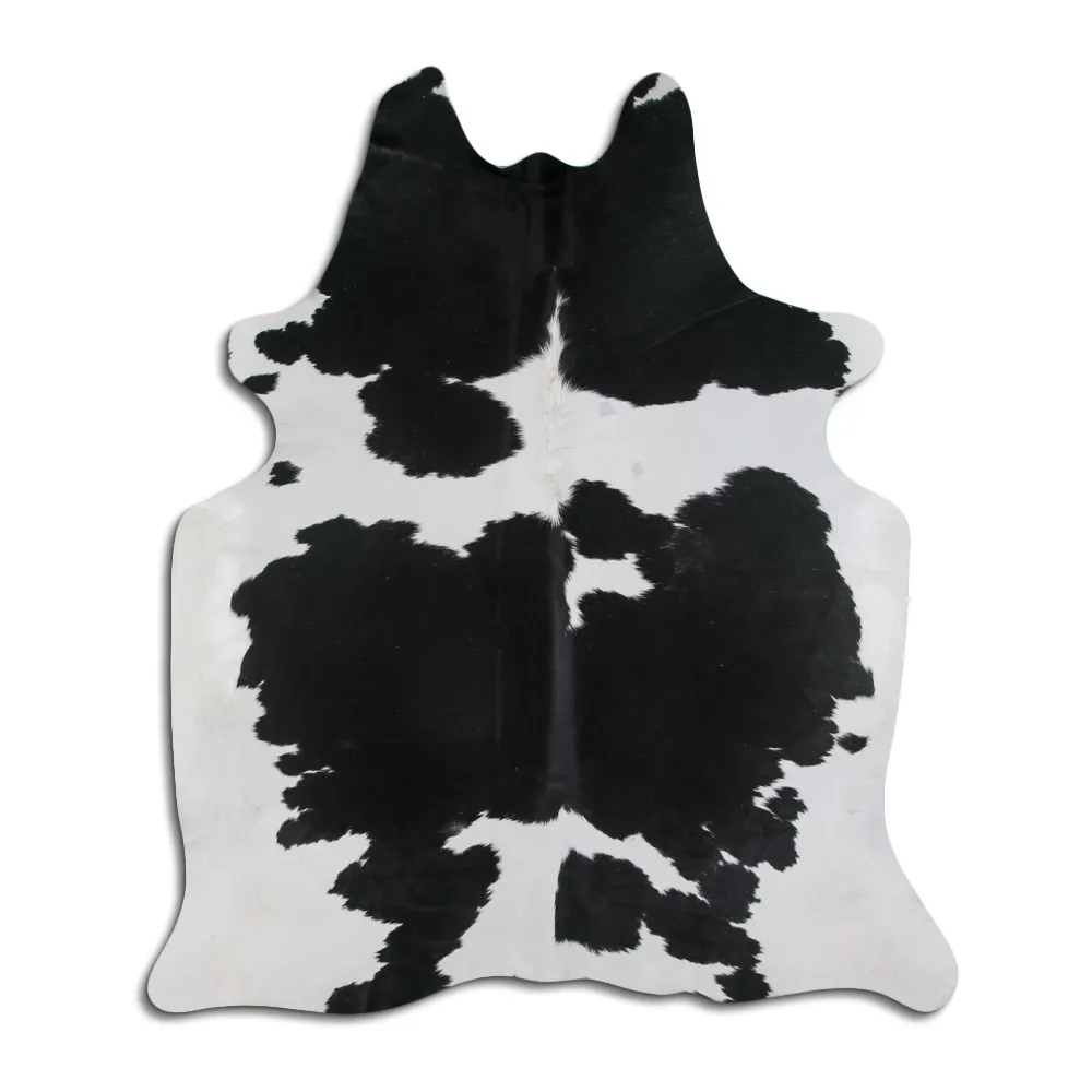 Couro de vaca - preto/branco 103