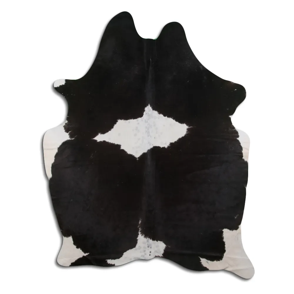 Couro de vaca - preto/branco 30