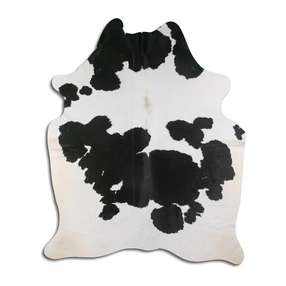 Couro de vaca - preto/branco 107