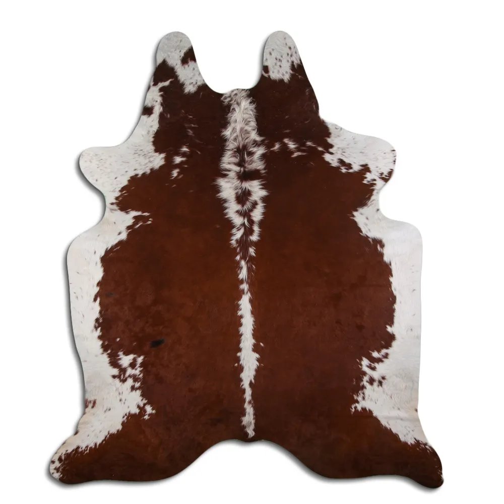 Couro de vaca - Marrom e Branco 53