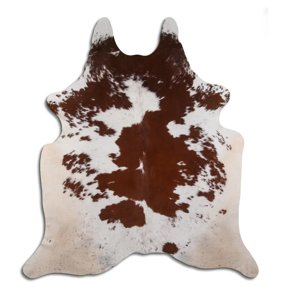 Couro de vaca - Marrom e Branco 65