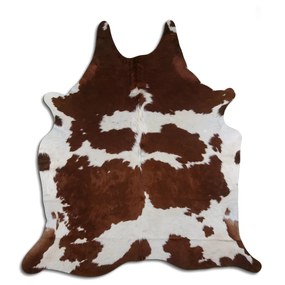 Couro de vaca - Marrom e Branco 70