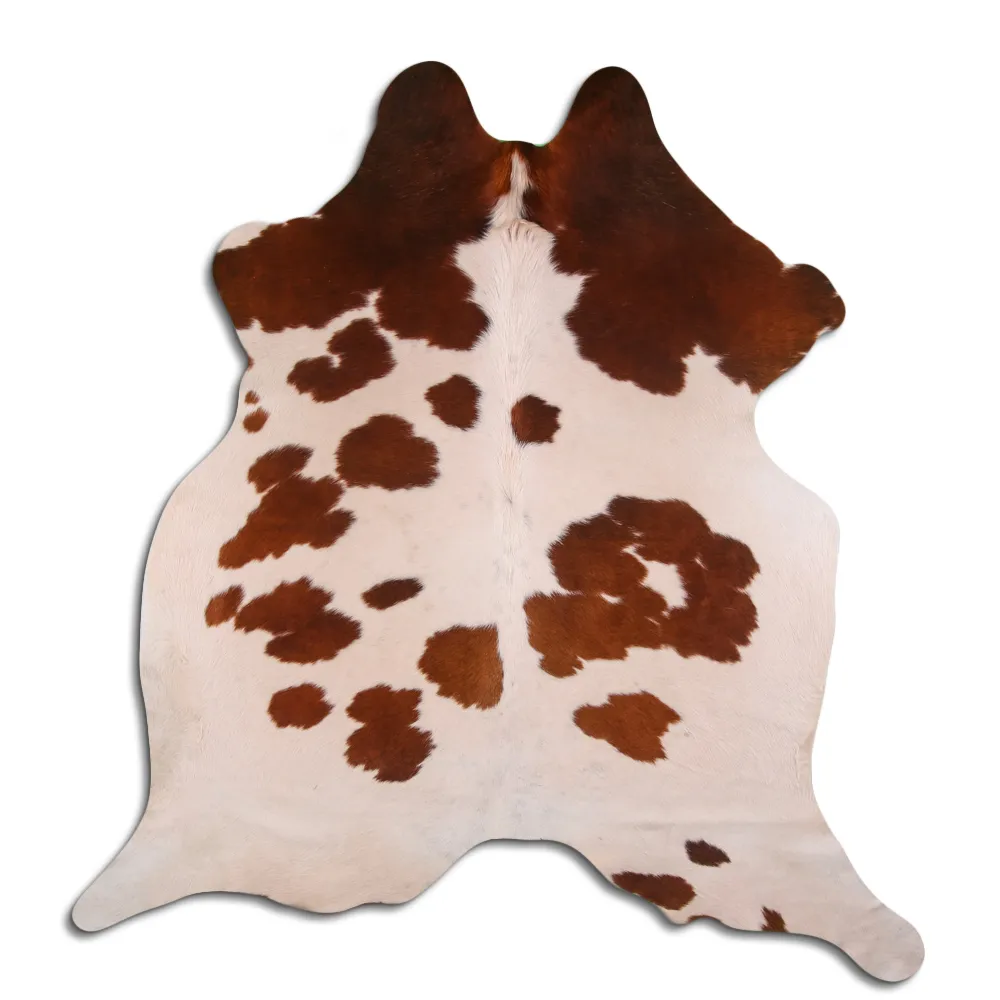 Couro de vaca - Marrom e Branco 72