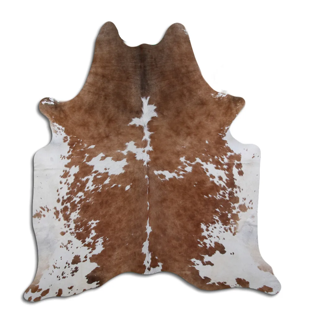 Couro de vaca - Marrom e Branco 77