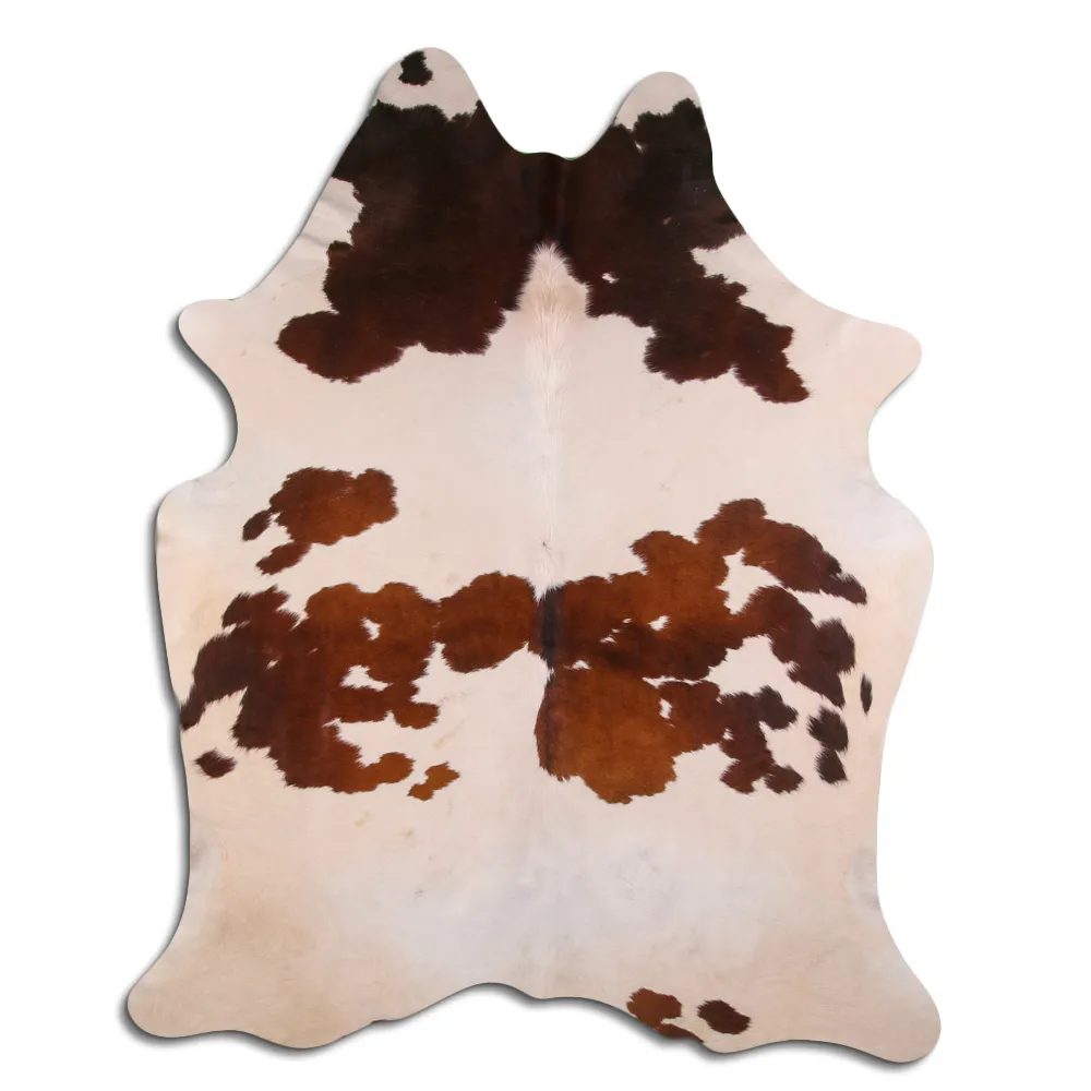 Couro de vaca - Marrom e Branco 80