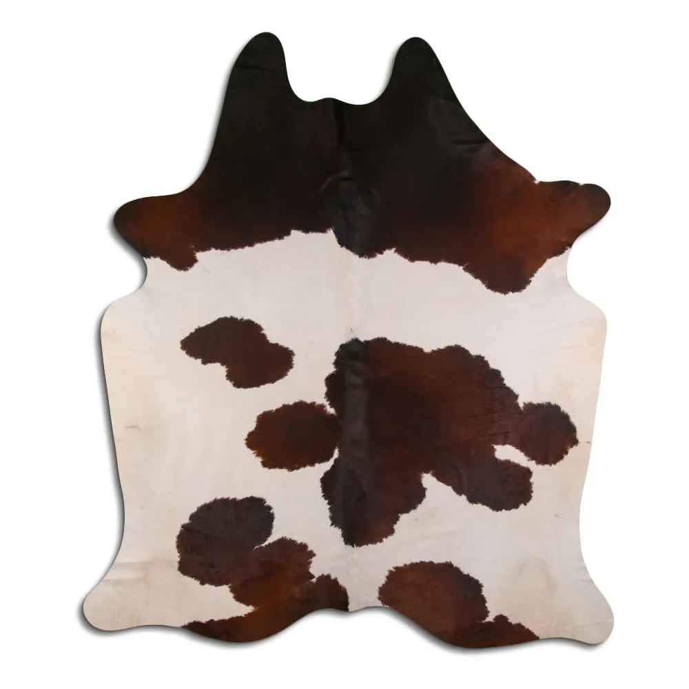 Couro de vaca - Marrom e Branco 91