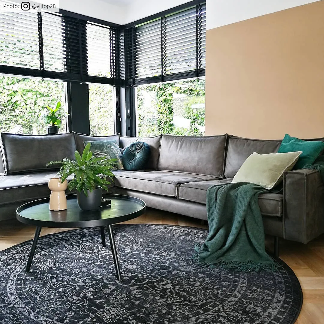 Tapete redondo - Peking Noble (preto)