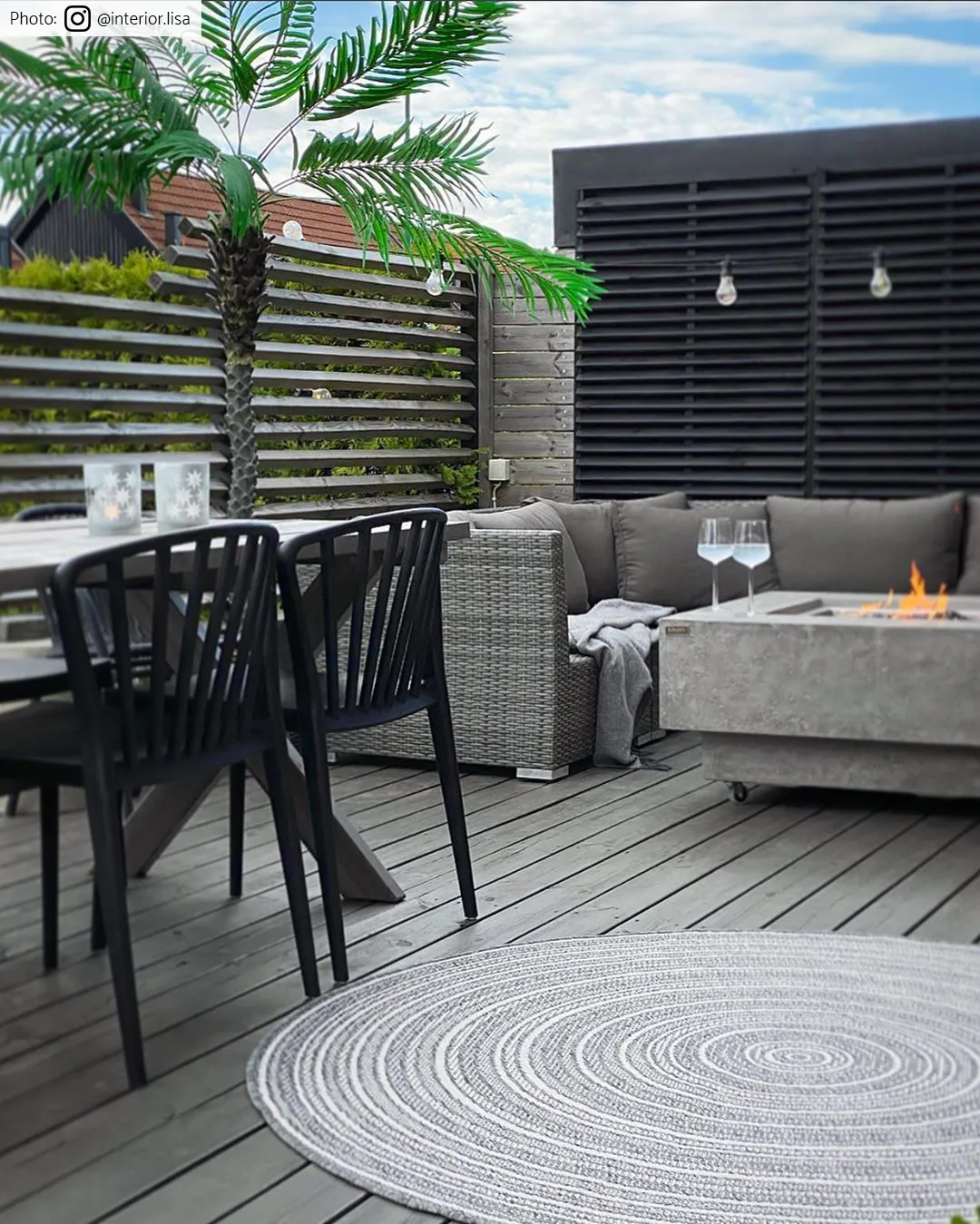 Tapete redondo - Brussels Weave (cinza)