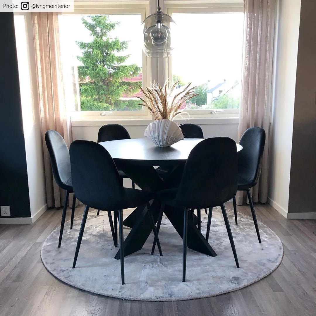 Tapete redondo - Jodhpur Special Luxury Edition Viskos (cinza claro/bege)