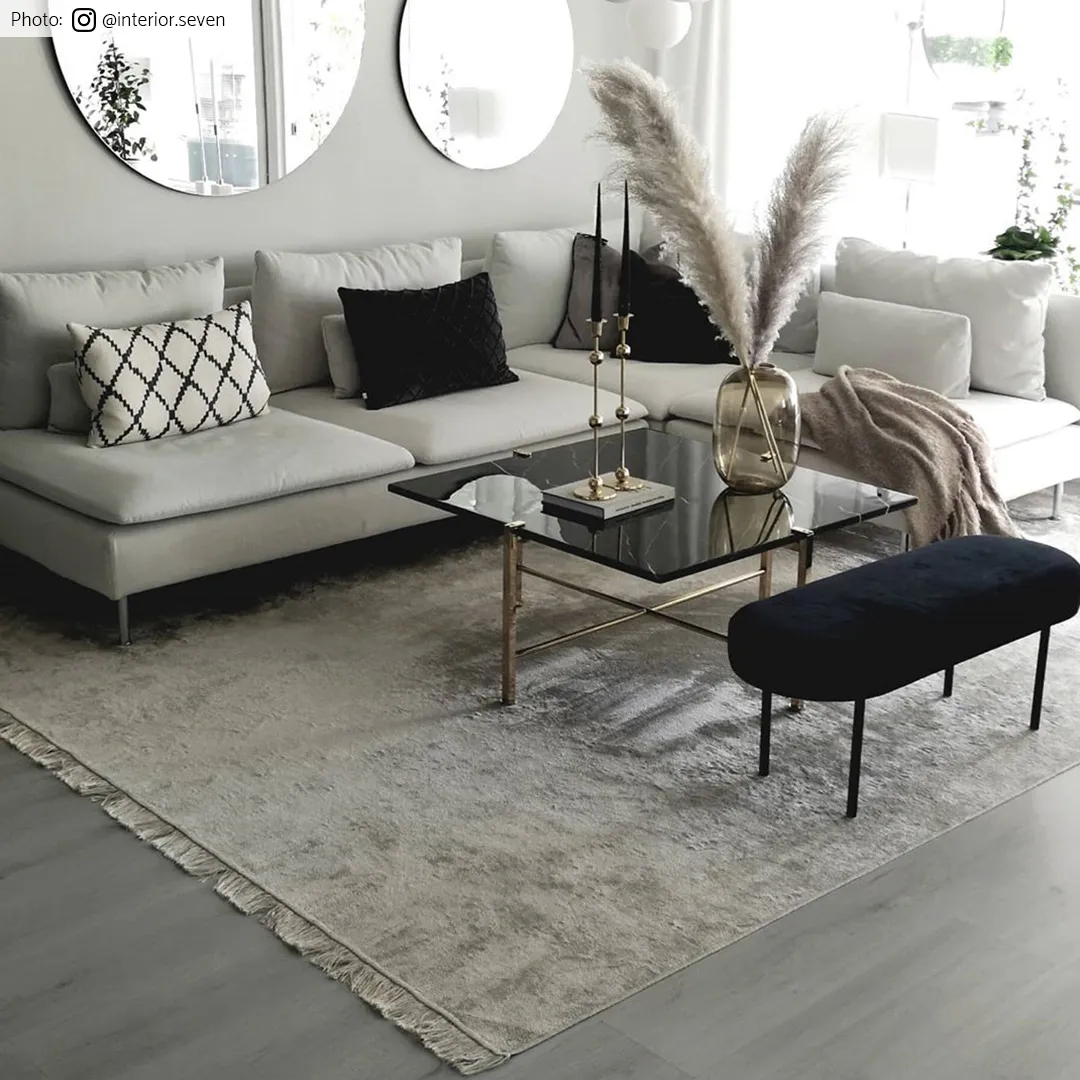 Tapete Wilton - Art Silk (cinza claro/bege)