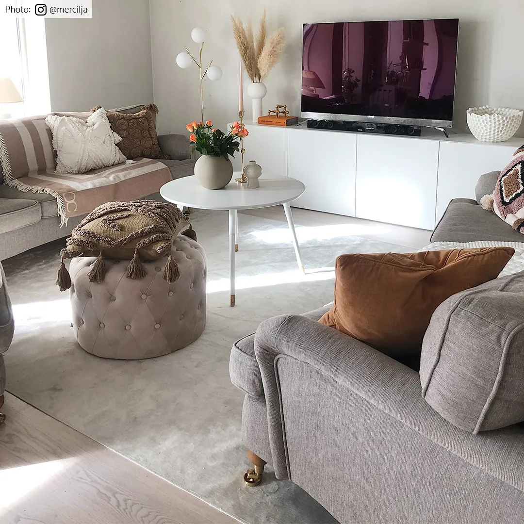 Tapete Wilton - Art Silk (cinza claro/bege)