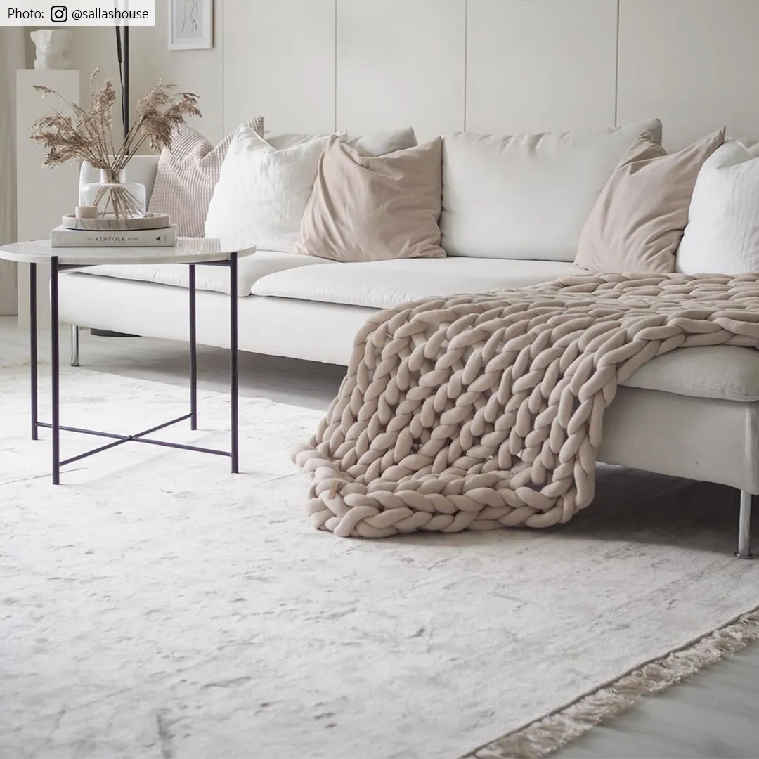 Tapete Wilton - Art Silk (cinza claro/bege)