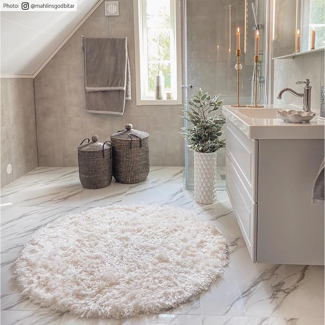 Tapetes redondos - Janjira (branco)