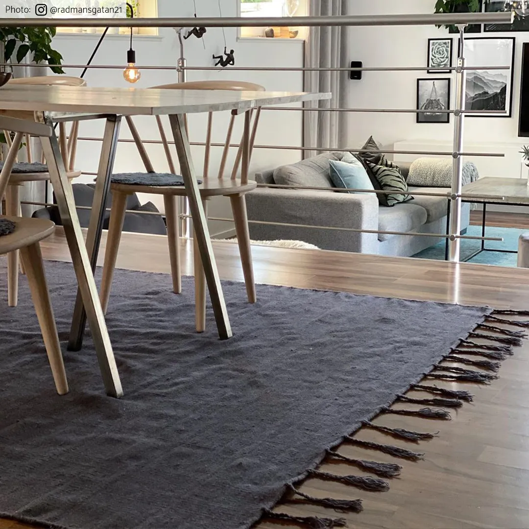 Tapete de lã - Malana (antracite)