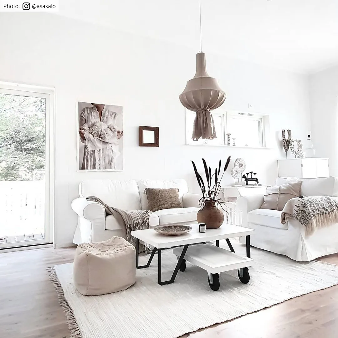 Tapete de retalhos - Silje (branco)