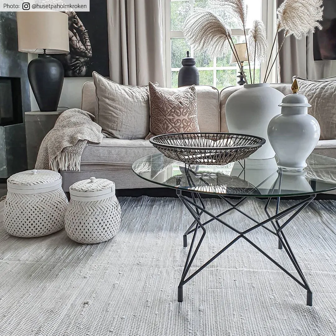 Tapete de retalhos - Silje (branco)