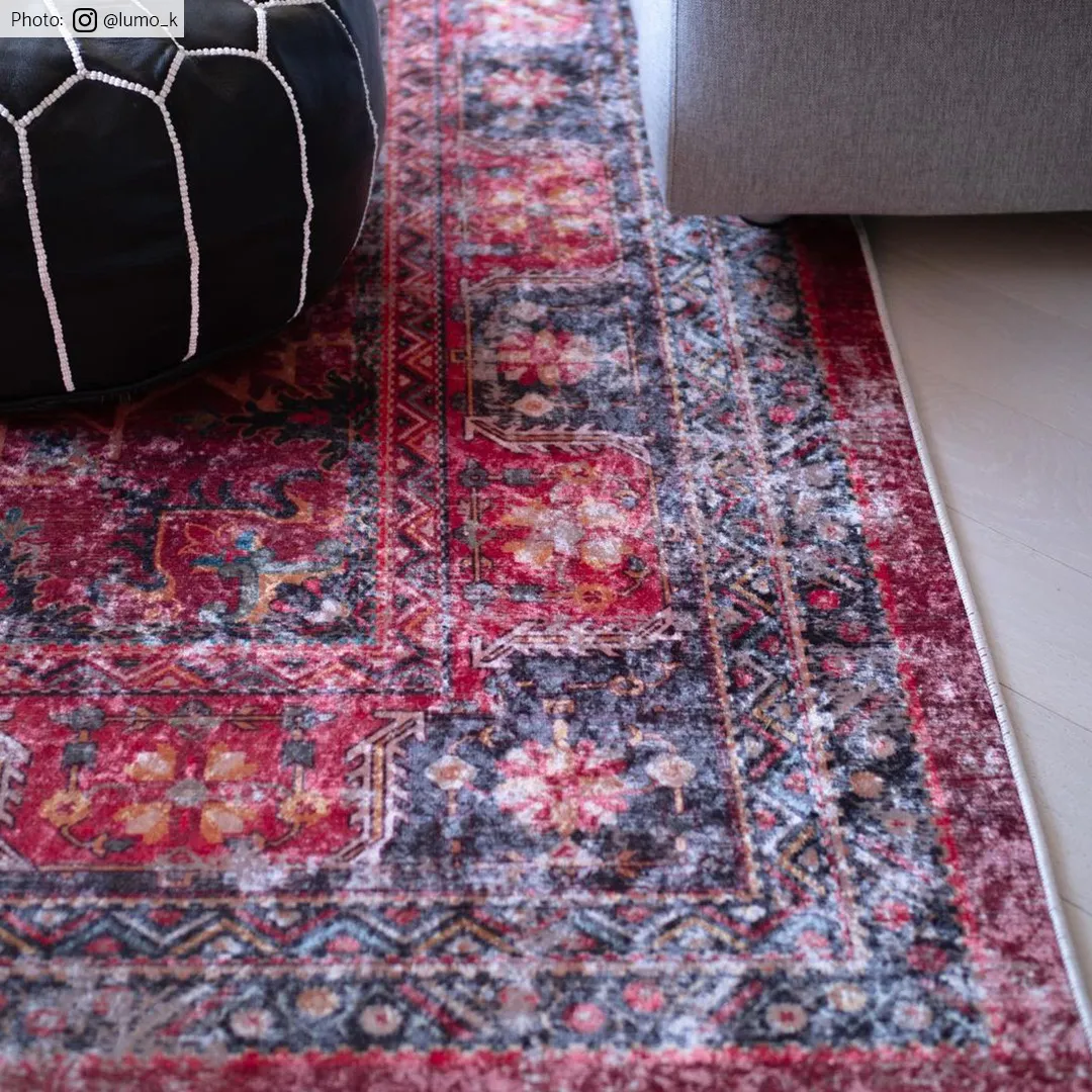 Tapete Wilton - Soussi (vermelho/multicolorido)