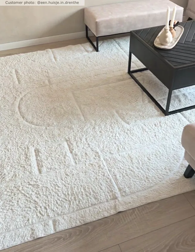 Tapetes felpudos - Cremona Natural Cotton Shaggy (offwhite)