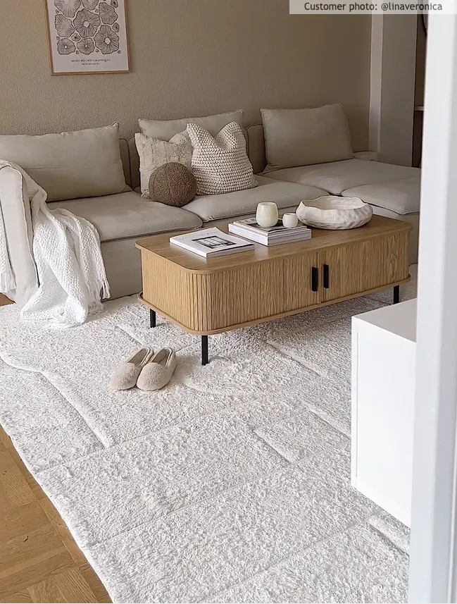 Tapetes felpudos - Cremona Natural Cotton Shaggy (offwhite)