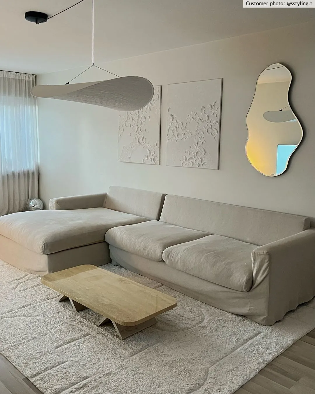 Tapetes felpudos - Cremona Natural Cotton Shaggy (offwhite)