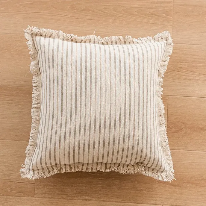 Capa de Almofada - Fringed (marrom)