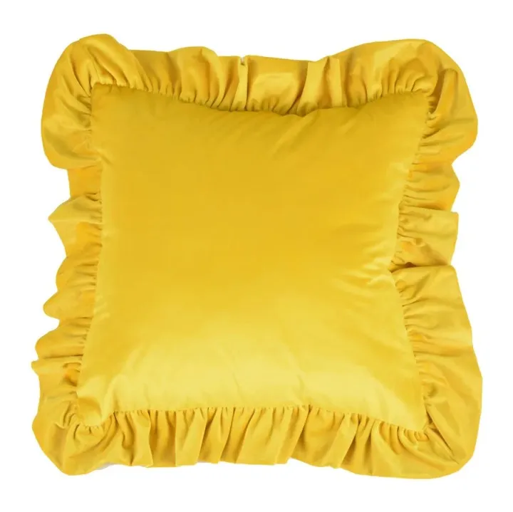 Capa de Almofada - Ruffled (amarelo)