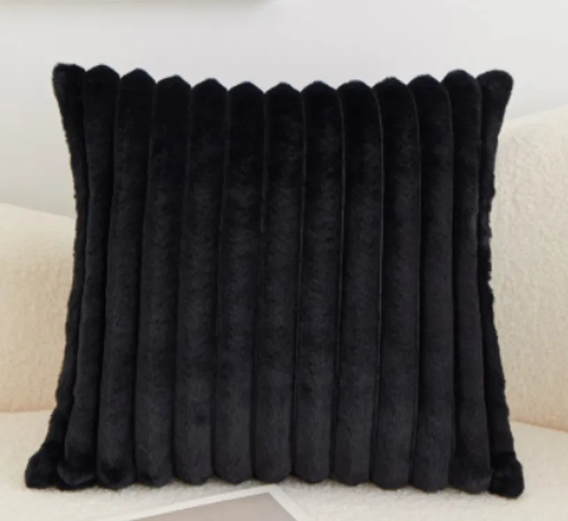 Capa de Almofada - Soft stripes (preto)