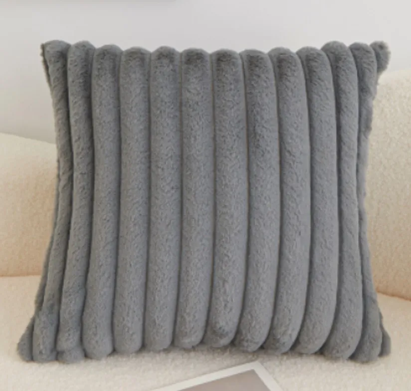 Capa de Almofada - Soft stripes (cinza)