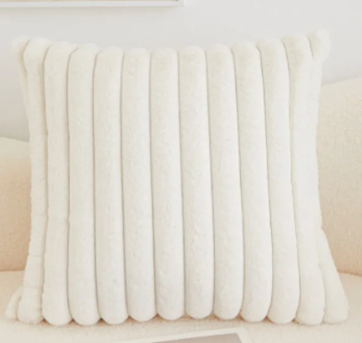 Capa de Almofada - Soft stripes (branco)