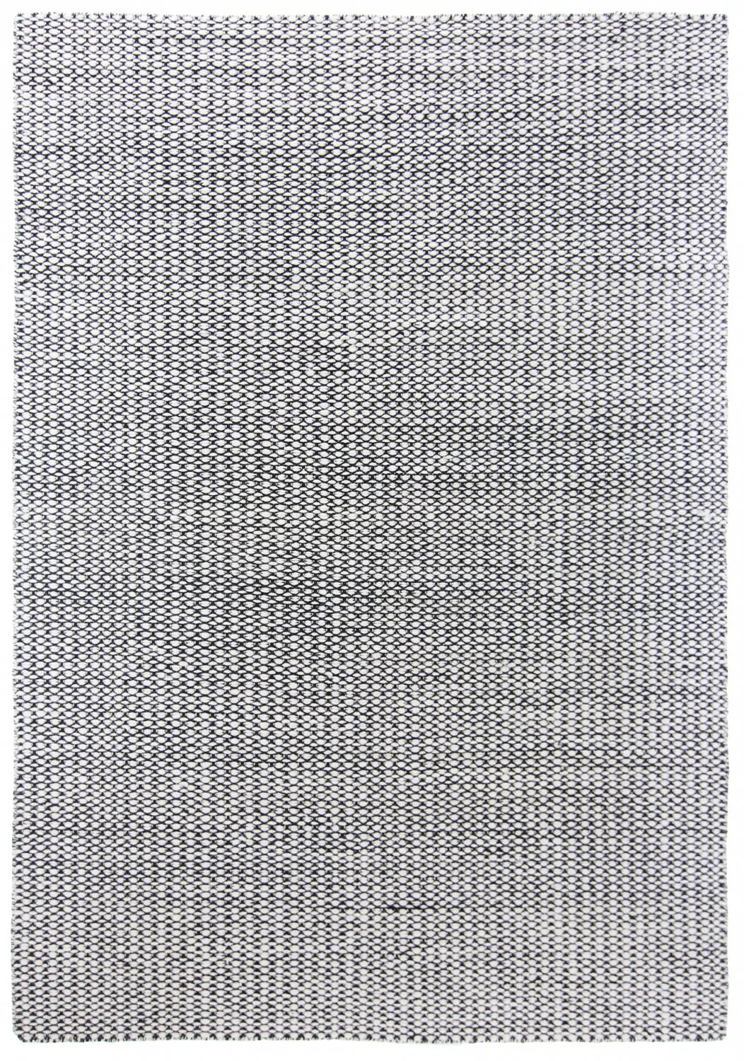 Tapete de lã - Delly (preto/branco)