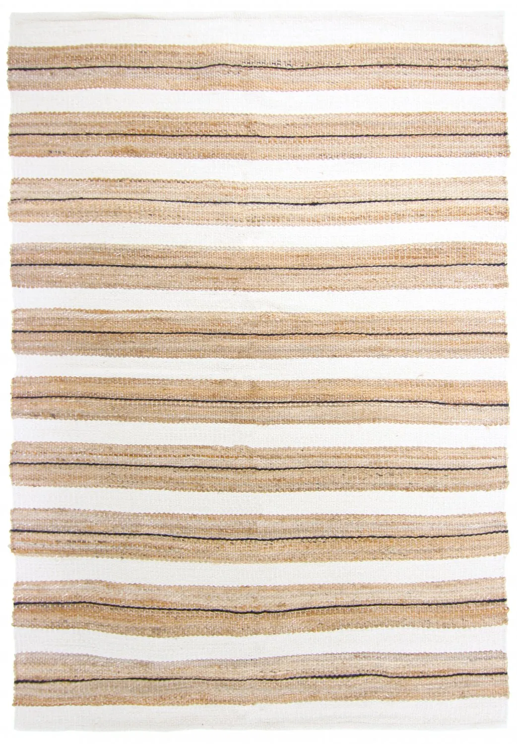 Tapete de retalhos - Devli (bege/branco/preto)