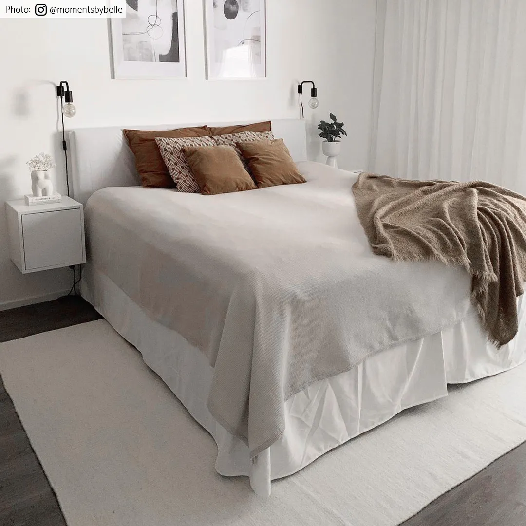 Tapete de lã - Dhurry (branco)