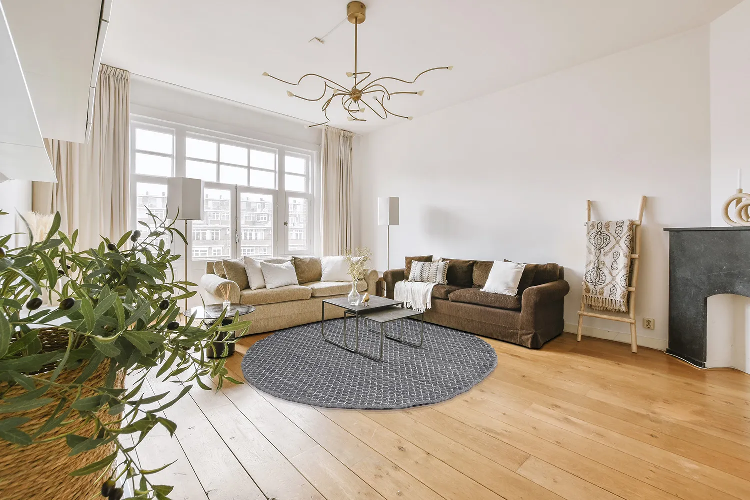 Tapete redondo - Belize (cinza)