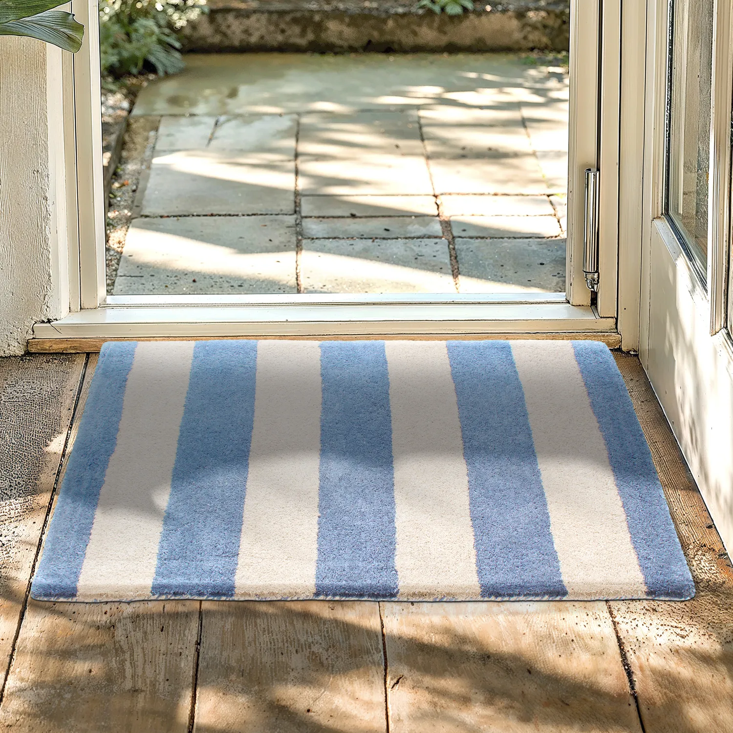 Tapete de entrada - Maida (azul/bege)