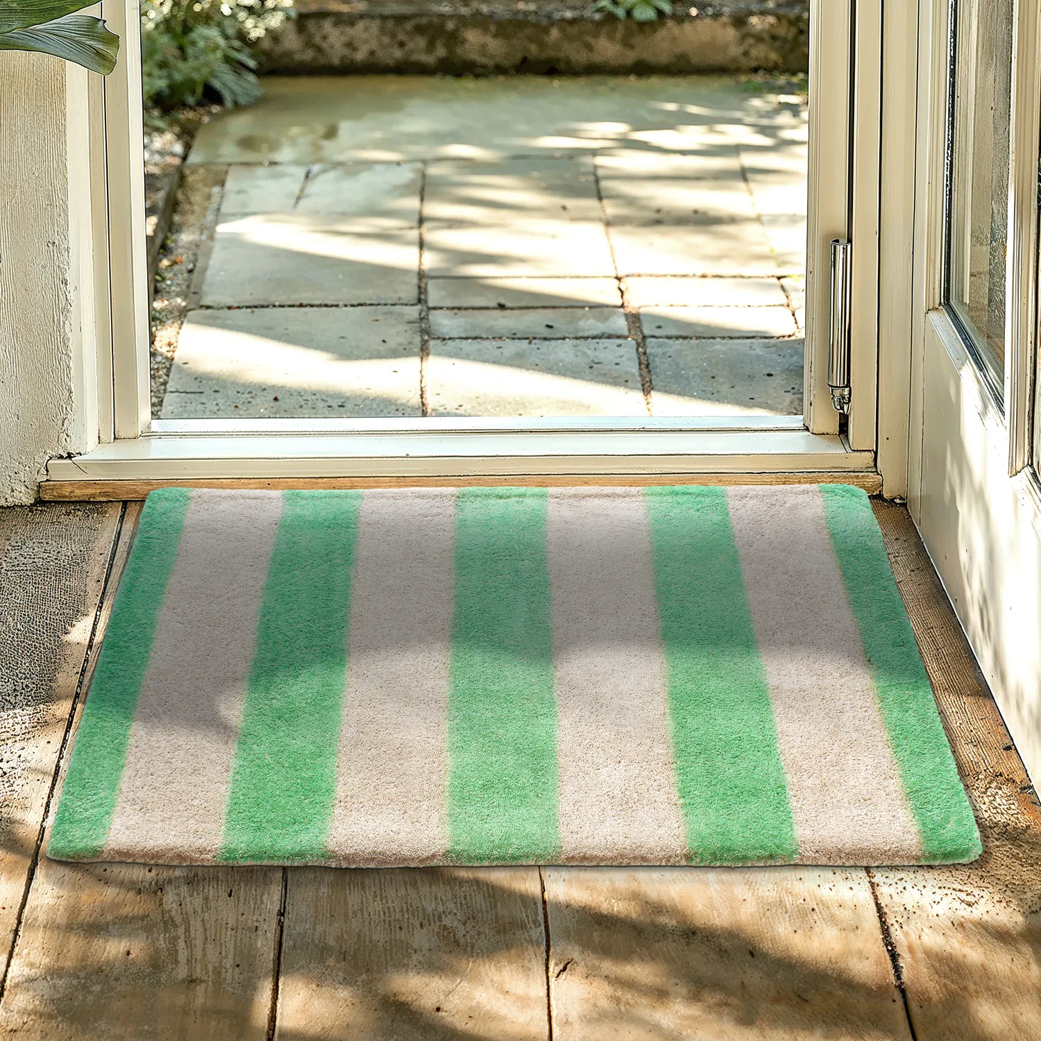 Tapete de entrada - Maida (verde/bege)